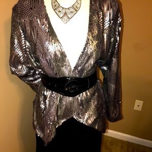 Silver sequin Blazer